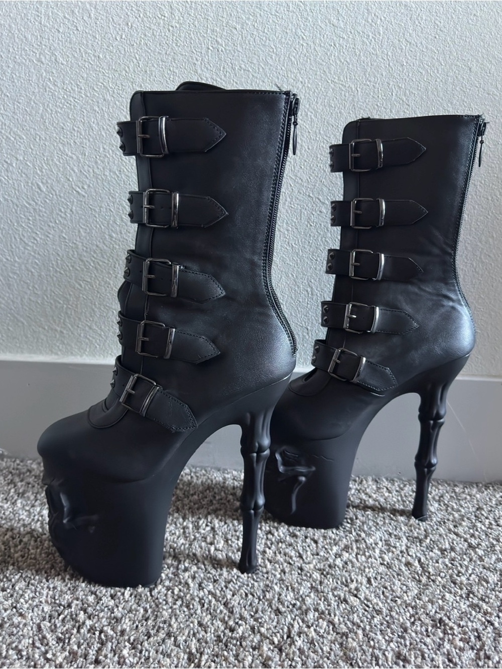 Pleaser RAPTURE-1052BK PLATFORM BOOTS - Picture 6 of 8